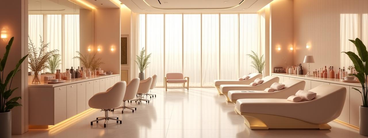 Luxe schoonheidssalon interieur